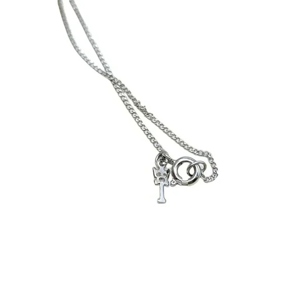 Crown Trifari January Red Garnet Rhinestone Birthstone Silver Tone Necklace NOS - Picture 4 of 6